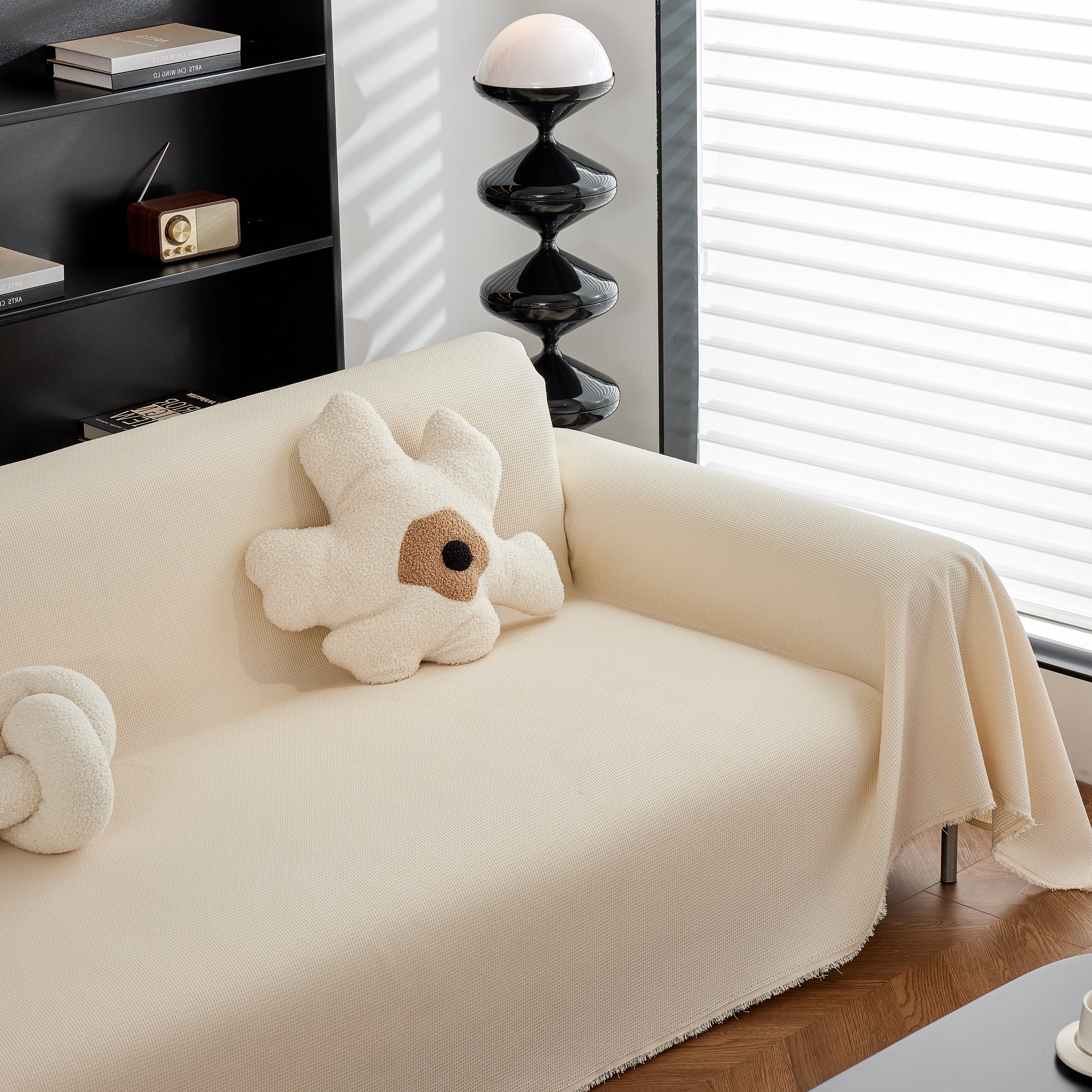 Waterproof Waffle Lattice Sofa Throw, Sofa Towel Cover For Couches, Simple Sofa Cover Blanket