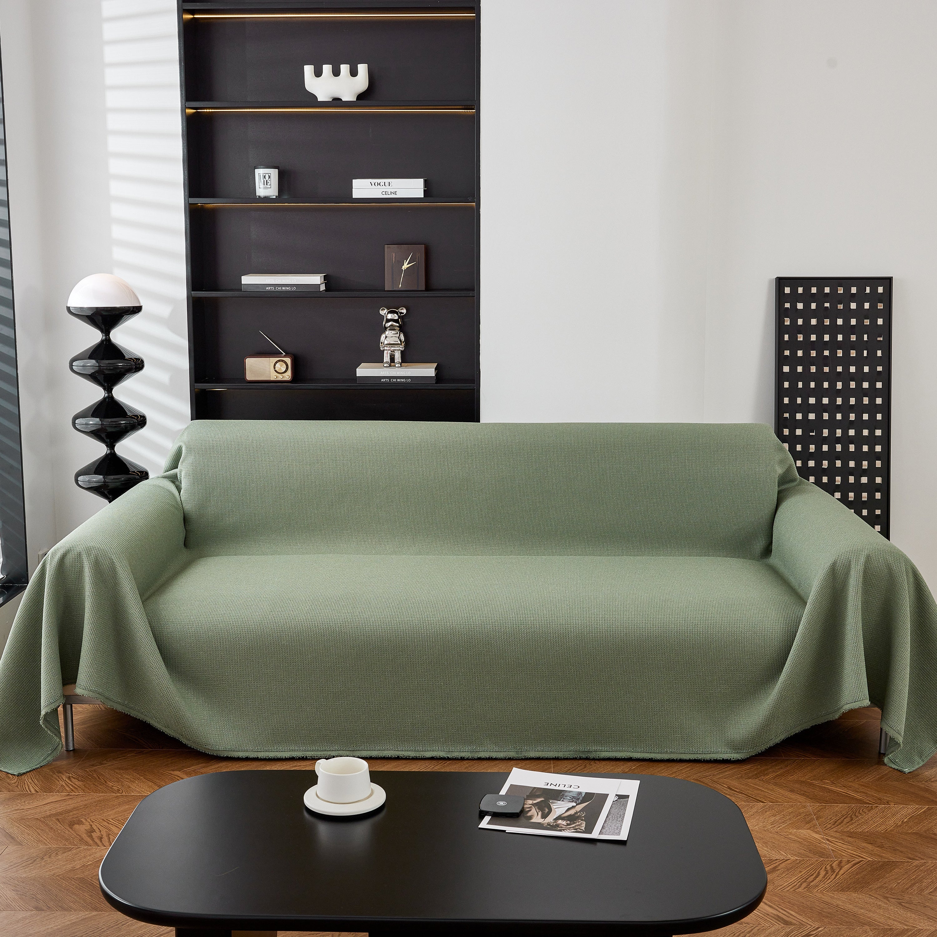 Waterproof Waffle Lattice Sofa Throw, Sofa Towel Cover For Couches, Simple Sofa Cover Blanket