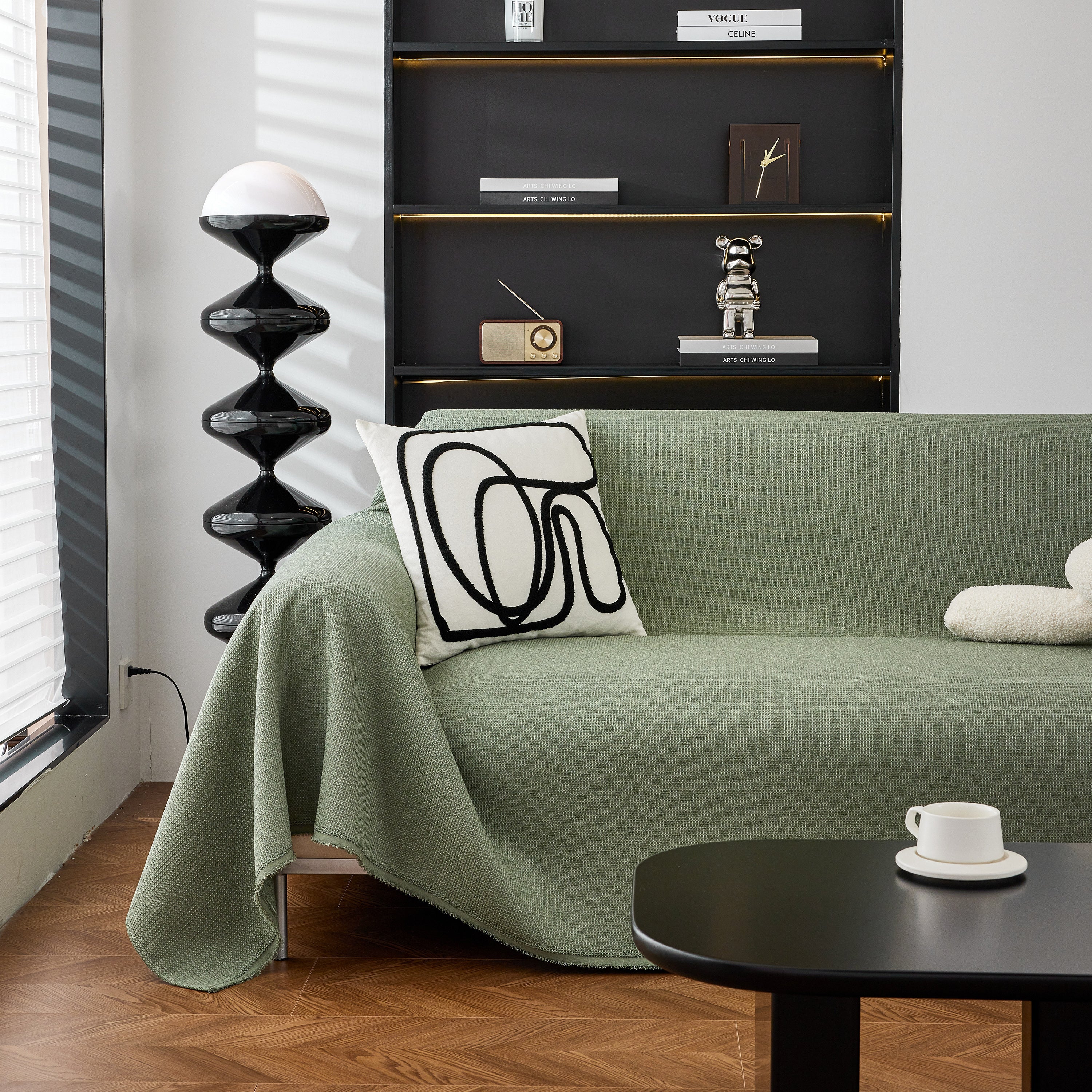 Waterproof Waffle Lattice Sofa Throw, Sofa Towel Cover For Couches, Simple Sofa Cover Blanket