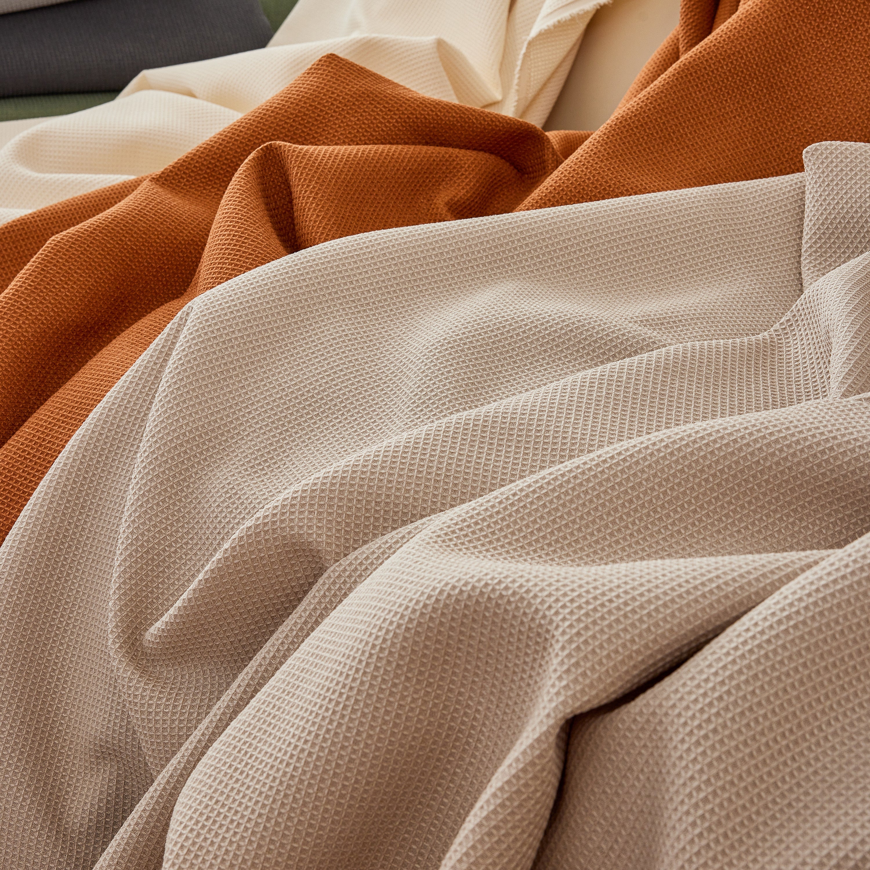 Waterproof Waffle Lattice Sofa Throw, Sofa Towel Cover For Couches, Simple Sofa Cover Blanket