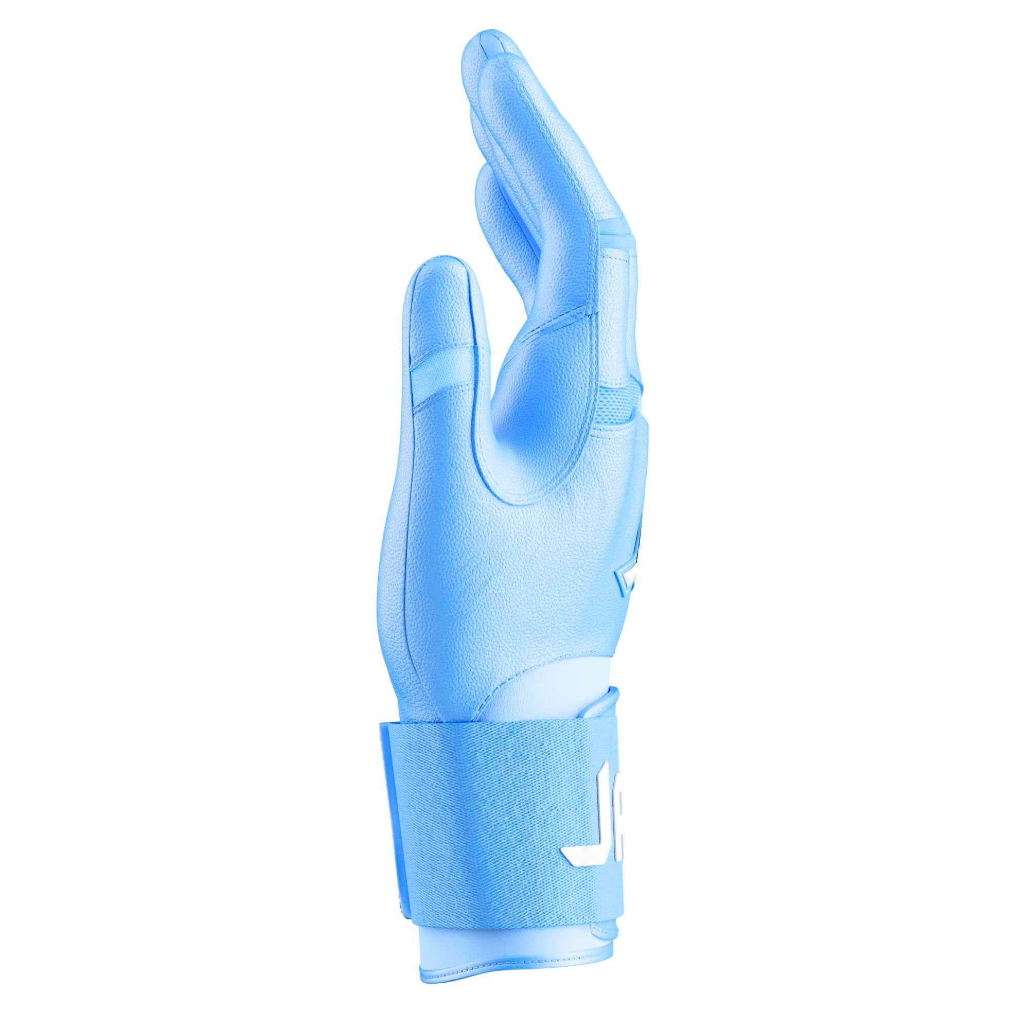 Baby Blue Strap Cuff Batting Gloves