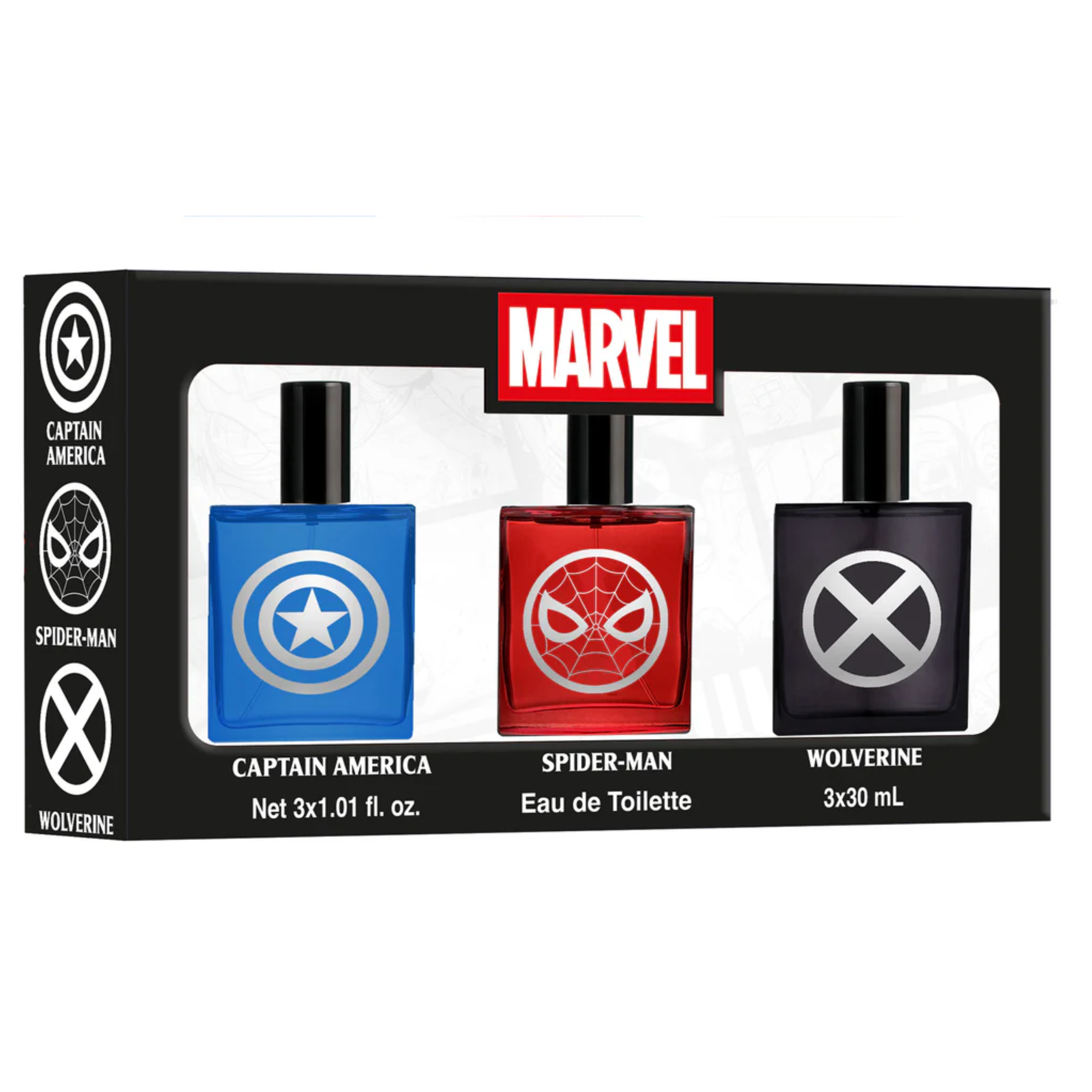 Marvel Mini Set Edt 3 X 1.0 Oz
