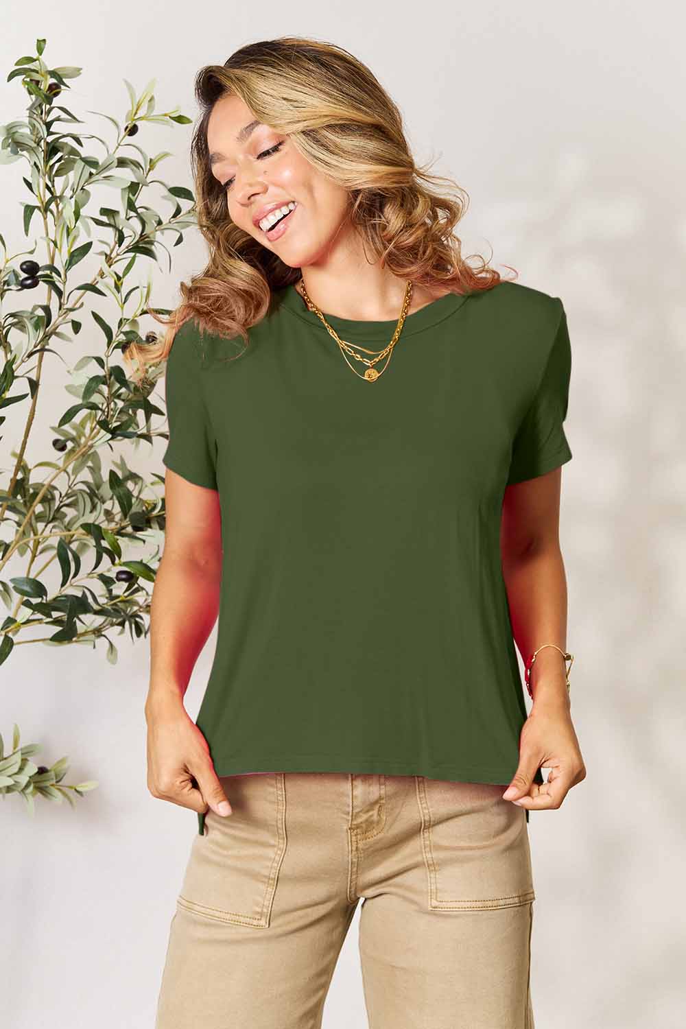 Basic Bae Full Size Round Neck Short Sleeve T-shirt