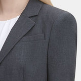 Calvin Klein Women's Two Button Blazer Gray Size 12