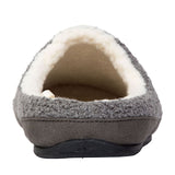 Deer Stags Men's Smiley Face Cushioned Round Toe Slip On Slippers Gray Size 11 M