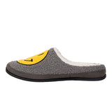 Deer Stags Men's Smiley Face Memory Foam Slipper Shoes Gray Size 12