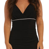 Nightway Women's Embellished Cocktail Dress Black Size 18W