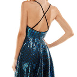 City Studios Women's Sequined Short Mini Dress Black Size 8