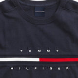 Tommy Hilfiger Men's Tino with Magnetic Closure at Shoulders T-Shirt Blue Size Medium