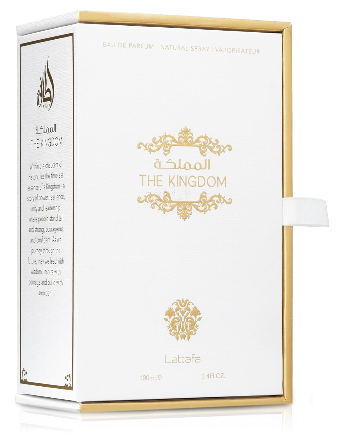 Lattafa The Kingdom Eau De Parfum For Men, 100 Ml / 3.4 Oz, Aromatic Warm Fragrance Spray