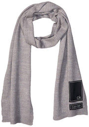 Calvin Klein Men's Scarf, Deep Black, One Size