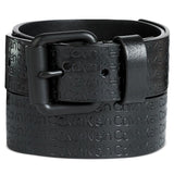 Calvin Klein Men's Embossed Logo Belt Black Size 38