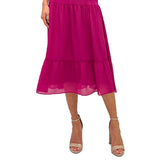 Sam Edelman Women's High Neck Sleeveless Chiffon Dress Pink Size 12