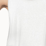 JM Collection Women's White Scoop-Neck Tank Top Size Petite S/M