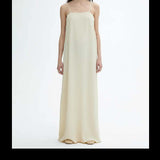 House of Dagmar Women's Crinkled Tube Dress Marzipan White Size 34
