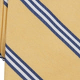 Club Room Men's Cranston Stripe Pattern Work Wear Neck Tie Yellow Size Regular