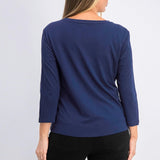Maison Jules Women's Solid T-Shirt Size S