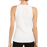 INC International Concepts Women's O Ring Keyhole Top White Size Small