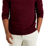 Club Room Men's Solid V Neck Merino Wool Blend Sweater Purple Size Medium