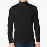 Club Room Men's Solid Turtleneck Shirt Black Size XX-Large