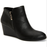 Style & Co Women's Wynonaa Faux Leather Heel Booties Black Size 9.5M