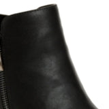 Style & Co Women's Wynonaa Faux Leather Heel Booties Black Size 9.5M