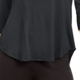 Alfani Women's 3/4 Sleeve Top Gray Size Large