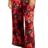 INC International Concepts Women's Satin Pajama & Headband 3Pc Set Red Size XX-Large