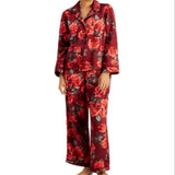 INC International Concepts Women's Satin Pajama & Headband 3Pc Set Red Size XX-Large