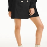 INC International Concepts Women's Crystal Button Blazer Dress Black Size Medium