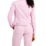 Style & Co Women's Denim Jacket Pink Size X-Large