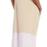 Alfani Women's Modern Lounge Colorblocked Maxi Dress White Size Large
