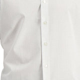 Club Room Men's Regular Fit Check Dress Shirt White Size Small