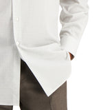 Club Room Men's Regular Fit Check Dress Shirt Gray