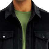Alfani Men's Regular Fit Corduroy Shirt Jacket Black