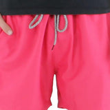 INC International Concepts Men's Regular Fit Quick Dry Solid 5 Swim Trunks Pink Size XX-Large