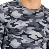 INC International Concepts Men's Camo Print Pajama Top Gray Size Small