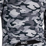 INC International Concepts Men's Camo Print Pajama Top Gray Size Small