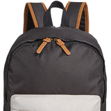 Sun + Stone Men's Riley Canvas Colorblocked Backpack Black Size Regular