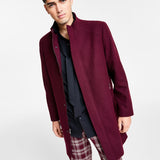 INC International Concepts Men's Kylo Topcoat Red Size Large
