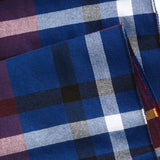 Club Room Men's Plaid Scarf Blue  Size Regular