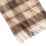 Club Room Men's Plaid Cashmere Scarf Beige Size Regular