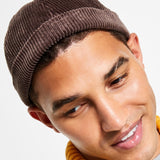 Sun + Stone Men's Solid Docker Hat Brown Size Regular