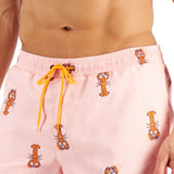 Club Room Men's Lobster 7 Swim Trunks Pink Size S
