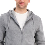 ID Ideology Men's Regular Fit Solid Full Zip Hoodie Gray Size XX-Large