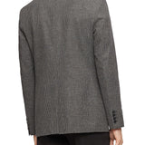 Calvin Klein Men's Slim Fit Heathered Check Blazer Gray Size M