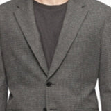 Calvin Klein Men's Slim Fit Heathered Check Blazer Gray Size M