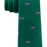 Tommy Hilfiger Toddler & Little Boys Racing Silk Tie Green One Size