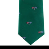 Tommy Hilfiger Toddler & Little Boys Racing Silk Tie Green One Size