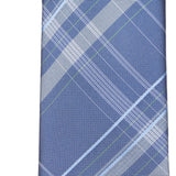 Calvin Klein Men's Pinpoint Grid Tie Blue One Size